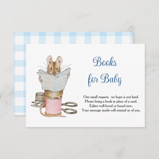 Tailor Mouse Books For Baby RSVP Kaartje (Voorkant / Achterkant)