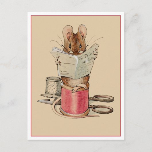 Tailor Mouse van Beatrix Potter Briefkaart (Voorkant)