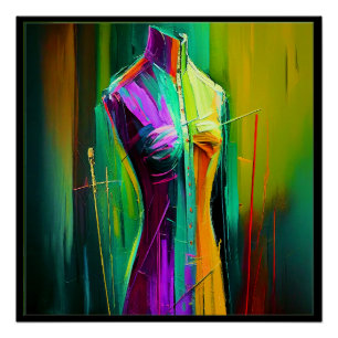 Tailor, naaister Poster Matching Visitekaartje