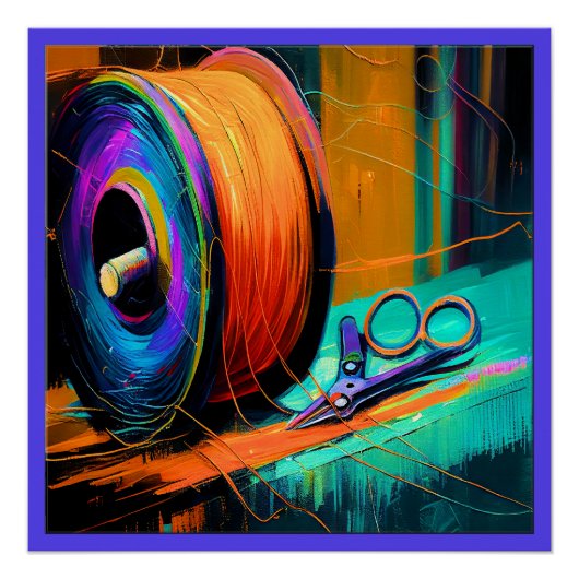 Tailor, naaister Poster Matching Visitekaartje (Voorkant)