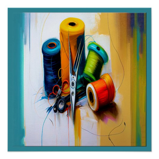 Tailor, naaister Poster Matching Visitekaartje (Voorkant)