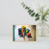 Tailor, naaister Visitekaartje (Staand voorkant)