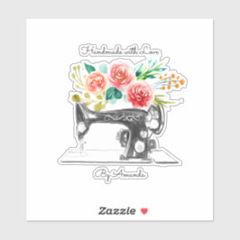 Tailor Quilter voor zwarte naaimachine Sticker