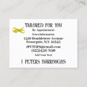 Tailor Sewing Visitekaartje (Achterkant)