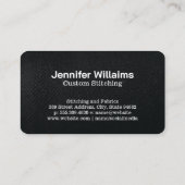 Tailor Shop | Garment Tools Visitekaartje (Achterkant)