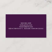 Tailor Tailoring Seamstress, Tailor Visitekaartje (Achterkant)