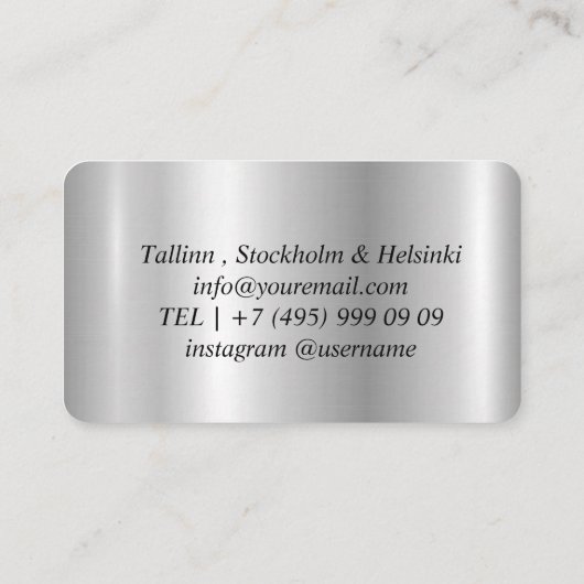 Tailor Visitekaartje (Achterkant)