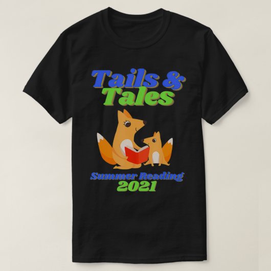 Tails and Tales Summer Reading 2021 for family Lib T-shirt (Design voorkant)
