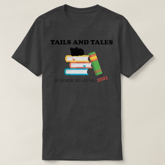 Tails and Tales Summer Reading 2021 T-shirt (Design voorkant)