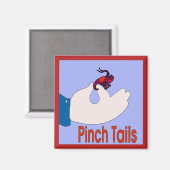 Tails Hand, Crawfish Magneet (Voorkant / Achterkant)