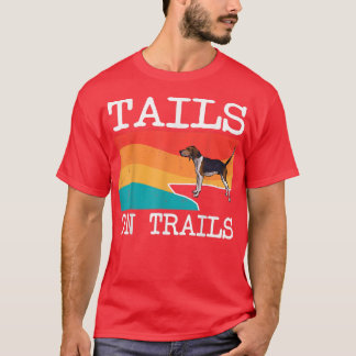 Tails on trails die Walker Coonhound Dog Funny beh T-shirt