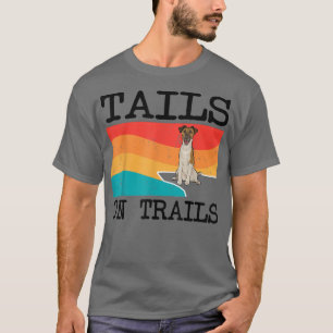 Tails on trails vlotter fox terrier Dog Funny Hiki T-shirt