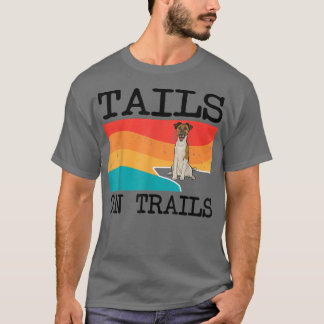 Tails on trails vlotter fox terrier Dog Funny Hiki T-shirt
