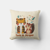 Tails & Stripes Tijger & Eekhoorn | Kinderkamer De Kussen (Voorkant)