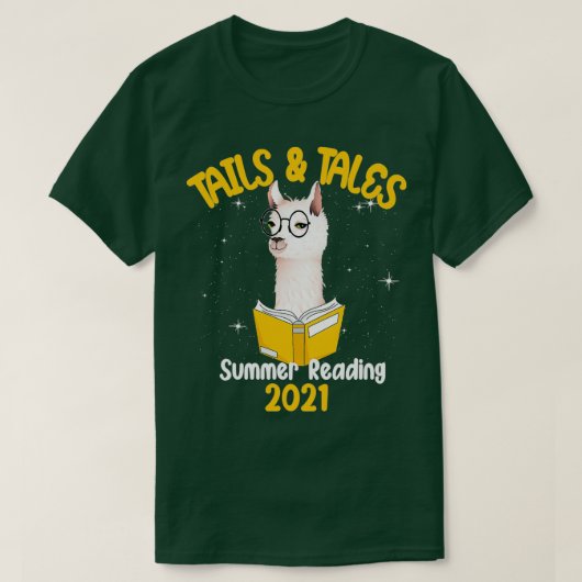 Tails Tales Summer Reading 2021 Llama 1 T-shirt (Design voorkant)