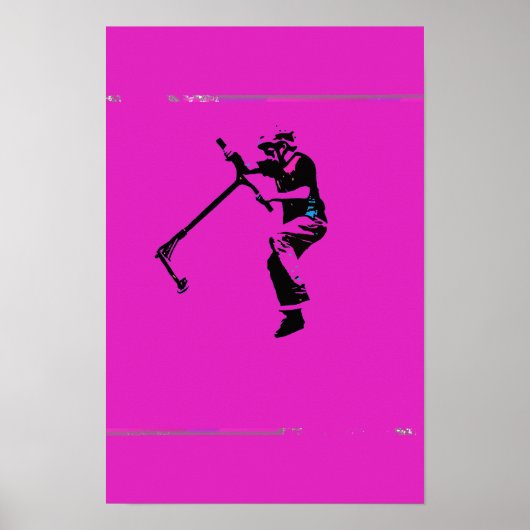 Tailslag-scootertaartuur - Stuntscooterrijder Poster (Voorkant)