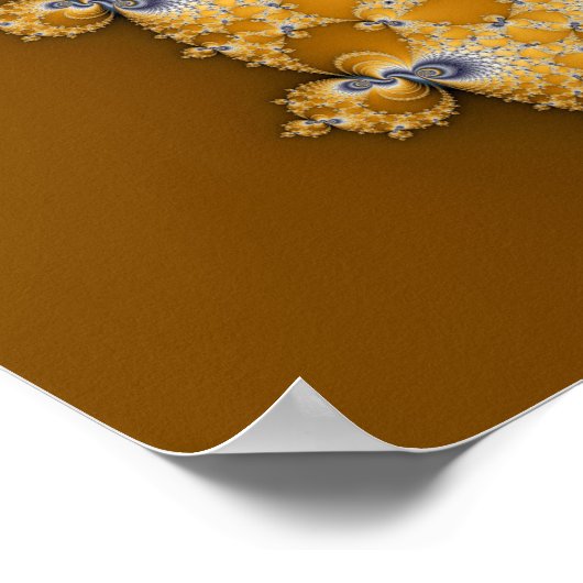 Tailspin - Fractale kunst Poster (Hoek)