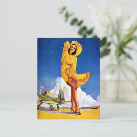 Tailwinds draaien omhoog briefkaart (Staand voorkant)