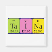 Taina periodieke tabelnaam magnet (Voorkant)