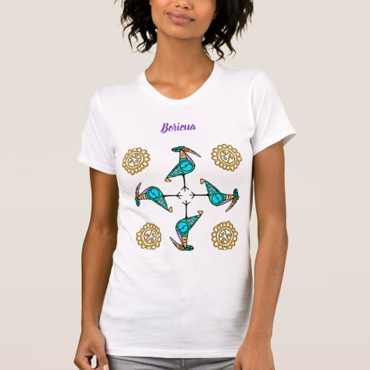 Taíno Bird vierkant T-shirt (Voorkant)