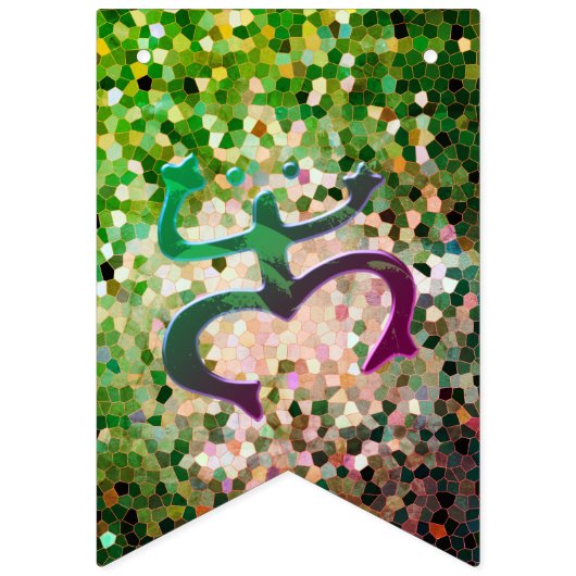 Taino Coqui Frog Flag Vlaggetjes (Eerste vlag)