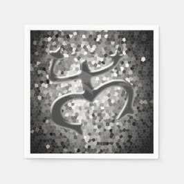 Taino Coqui Kikkerpapier servetten (zwart/wit)