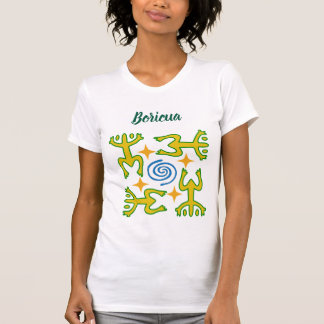 Taíno Coquí Square Boricua T-shirt