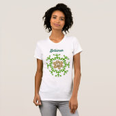 Taíno Coquí Sun Wreath T-shirt (Voorkant volledig)