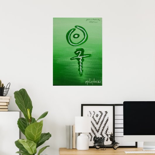 Taino Cross Poster (Thuiskantoor)