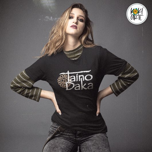 Taino Daka Distressed Style Design T-shirt