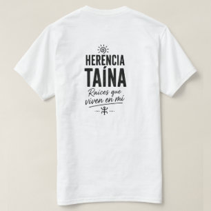 Taíno-erfenis leeft in mij Puerto Rico trots T-shirt