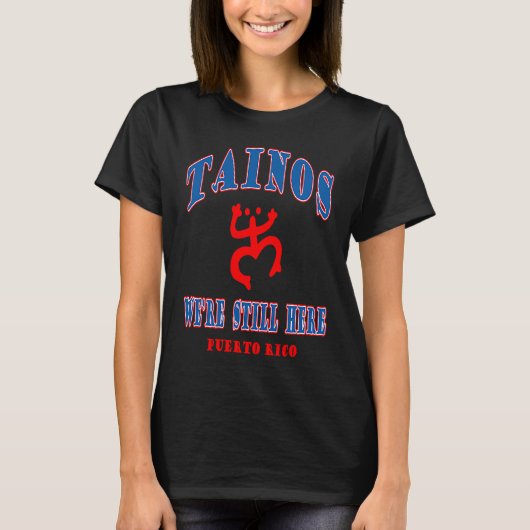 Taino Indian coqui tree frog from puerto rico T-shirt (Voorkant)