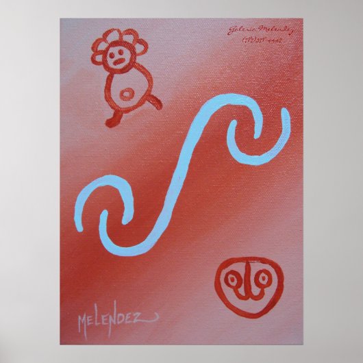 Taino Jeroglificos Poster (Voorkant)