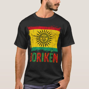 Taino Naties Vlag Boriken Borinquen Inheems T-shirt