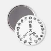 Taino Peace Magneet (Voorkant / Achterkant)