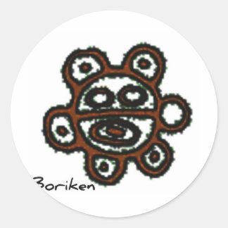 Taino Sol Boriken Ronde Sticker