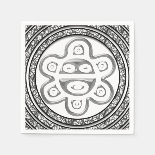 Taino Spiral Sun Napkins Servet (Voorkant)