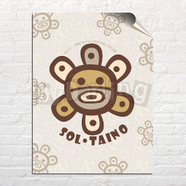 Taino Sun Puerto Rico Wall Art Download Poster