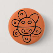 Taino Sun Round Button (Voorkant)