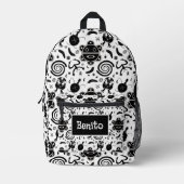 Taino symbolen Puerto Rico cultuur Bedrukte Rugzak (Voorkant)