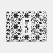 Taino symbolen Puerto Rico cultuur Fleece Deken (Voorkant (Horizontaal))