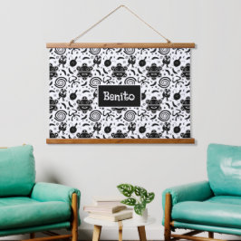 Taino symbolen Puerto Rico cultuur Hangend Wandkleed