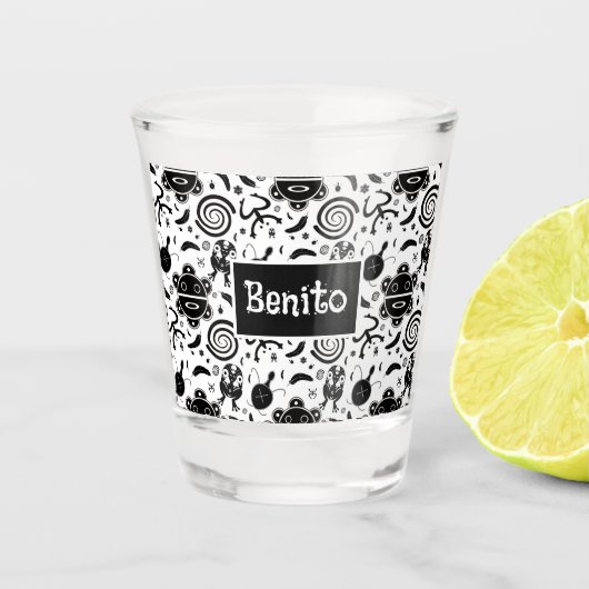 Taino symbolen Puerto Rico cultuur Shot Glas (Voorkant)