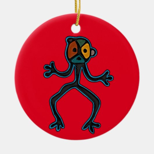 Taino Symbool Circle Ornament (Voorkant)