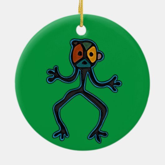 Taino Symbool Circle Ornament (Achterkant)