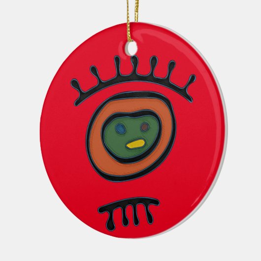 Taino Symbool Circle Ornament (Links)