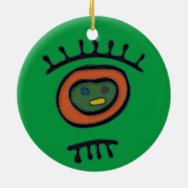 Taino Symbool Circle Ornament