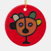 Taino Symbool Circle Ornament (Voorkant)