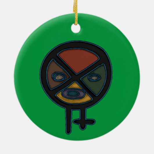 Taino Symbool Ornament (Achterkant)