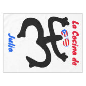 Taino-tafelkleed - Puerto Rico-symbool Tafelkleed (Voorkant (Horizontaal))